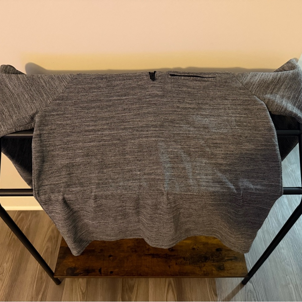 Men's Gray Quarter Zip Pullover